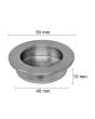 Jaladera de embutir Target acero inoxidable 40 mm 3734 Ashico
