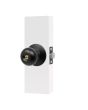 Cerradura para recámara pomo Cariel negro mate 12018 Ashico