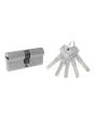 Cilindro europeo alta seguridad níquel satinado 70 mm 89050 Ashico