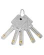 Cilindro europeo alta seguridad 120 mm níquel satinado 90034 Ashico