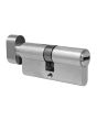 Cilindro europeo alta seguridad llave / mariposa níquel satinado 70 mm 90006 Ashico