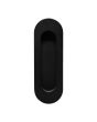 Jaladera de embutir negra Oval 110 x 38 mm Ashico