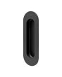 Jaladera de embutir negra Oval 110 x 38 mm Ashico