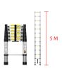 Escalera telescópica de aluminio de 5 Metros multiusos