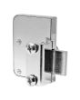Cerradura cuadrada para puerta de vidrio cromo J101 Axcent