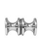Perilla para puerta de cristal 30 x 30 cromo K-264 Axcent