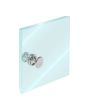 Perilla para puerta de cristal 30 x 30 cromo K-264 Axcent