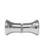 Perilla para puerta de cristal 30 x 30 cromo K-276 Axcent
