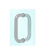 Jaladera tipo "C" para puertas de cristal satinada 25*300-SN Axcent