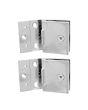Bisagra para puerta abatible de cristal de 10 mm cromo K-861-C Axcent