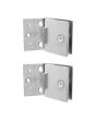 Bisagra para puerta abatible de cristal de 10 mm níquel satín K-861-S Axcent