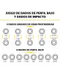 Juego de dados de perfil bajo y dados de impacto con salida directa 65240 Klein Tools