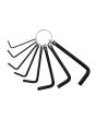 Llaves hexagonales tipo llavero milimétricas 8 piezas 1453 Lion Tools