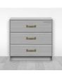 Jaladera para mueble bronce 110 mm Mañon