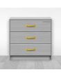 Jaladera para mueble latonada 110 mm Mañon