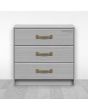 Jaladera para mueble bronce 130 mm Mañon