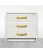 Jaladera para mueble latonada 150 mm Mañon