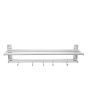 Rack toallero con ganchos de aluminio 56.3 cm 6010 IMH