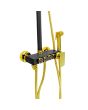 Regadera monomando negra / oro HT-90061 Hand Showers