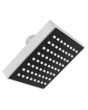 Regadera cuadrada 10 cm cromo IML