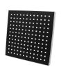 Regadera cuadrada 20 cm cromo / negro IML