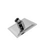 Regadera cuadrada 4" acero inoxidable SP-50014 Solvex