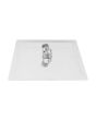 Regadera cuadrada 6" acero inoxidable SP-50016 Solvex