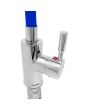 Mezcladora monomando para fregadero cuello azul flexible SP-10034 Solvex