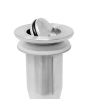 Contra para lavabo de moneda acero inoxidable