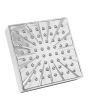 Regadera cuadrada 10 cm cromo 10-CR IML