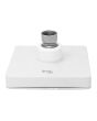 Regadera cuadrada 10 cm cromo / blanco 10-BC IML