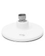 Regadera redonda 10 cm cromo / blanco 10-BR IML