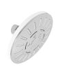 Regadera redonda 10 cm cromo / blanco 10-BR IML