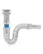 Céspol flexible para lavabo cromado con contra Push SF-70020 IML