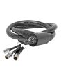 Candado chicote 90 cm con llave tubular Mikels