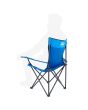 Silla plegable de campismo con portavaso azul MC-039 Mendoza