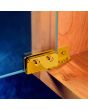 Bivel para puerta de vidrio D2303 latón Organización MZ