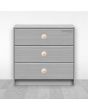 Jaladera botón concéntrico de madera maple grande B30222 Organización MZ