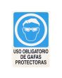 Señalamiento "Uso obligatorio de gafas" 30 x 45 cm