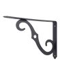 Ménsula Ornamental negra 8" x 5-1/2" 1019 Handy Home