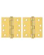 Bisagra 4" X 4" cabeza plana con perno suelto latón brillante 1450 Veker