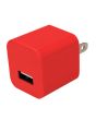 Cargador USB de pared 5 W - 1 A color rojo