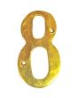 Numero decorativo para fachada #8 Dorado