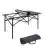 Mesa de Camping Plegable Rectangular HW123-BK Negra