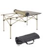 Mesa de Camping Plegable Rectangular HW123-YE Beige