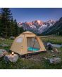 Casa de campaña plegable Hexagonal Café para 3-4 personas HW144-WH