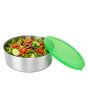 Set de contenedores de acero inoxidable con tapa 5 piezas