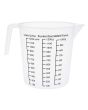 Jarra medidora 1200 ml de plástico transparente