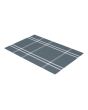 Mantel individual lavable cuadros gris / blanco MH-1