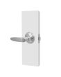 Cerradura de manija curva para baño cromo mate PF0065 Top Forge